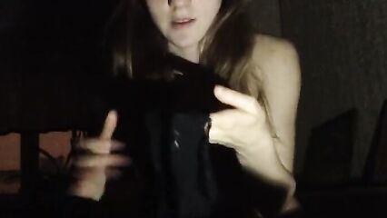 Русское домашнее сольное порно от влюбленной сучки